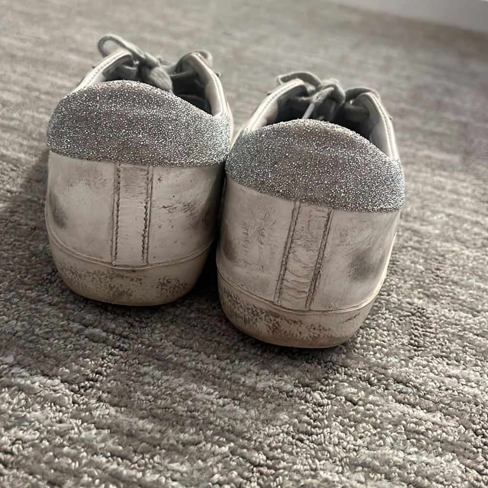 Golden Goose White and Gray Sneakers - Picture 5 of 9